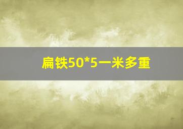 扁铁50*5一米多重