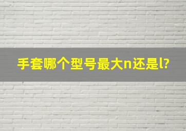 手套哪个型号最大n还是l?