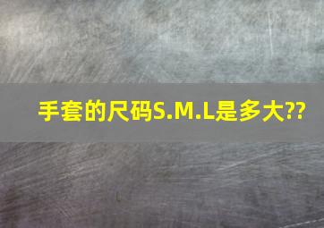 手套的尺码S.M.L是多大??