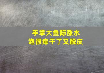 手掌大鱼际涨水泡很痒干了又脱皮