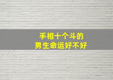 手相十个斗的男生命运好不好