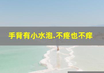 手背有小水泡.不疼也不痒