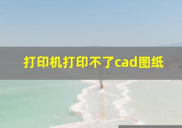 打印机打印不了cad图纸