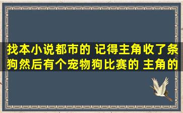 找本小说,都市的 记得主角收了条狗,然后有个宠物狗比赛的, 主角的狗...