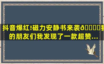 抖音爆红!磁力安静书来袭📚✨。我的朋友们,我发现了一款超赞...