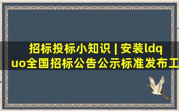 招标投标小知识 | 安装“全国招标公告公示标准发布工具”系统检测PDF...