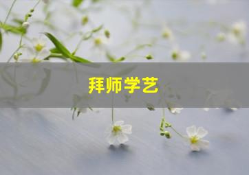 拜师学艺