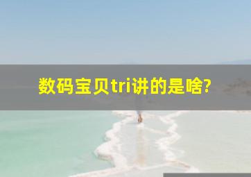 数码宝贝tri讲的是啥?