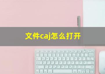 文件caj怎么打开