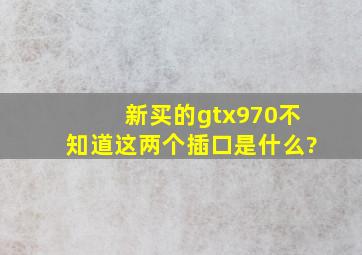 新买的gtx970不知道这两个插口是什么?