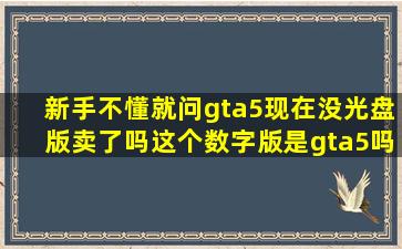 新手不懂就问,gta5现在没光盘版卖了吗这个数字版是gta5吗