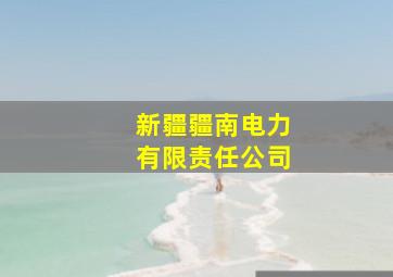 新疆疆南电力有限责任公司