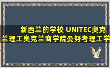 新西兰的学校 UNITEC,奥克兰理工,奥克兰商学院,曼努考理工学院(MIT),...