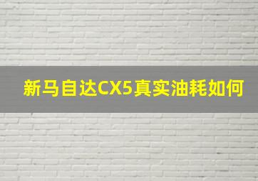 新马自达CX5真实油耗如何