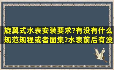 旋翼式水表安装要求?有没有什么规范规程或者图集?水表前后有没有...