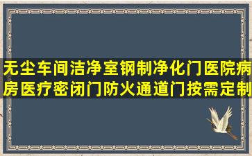 无尘车间洁净室钢制净化门医院病房医疗密闭门防火通道门按需定制