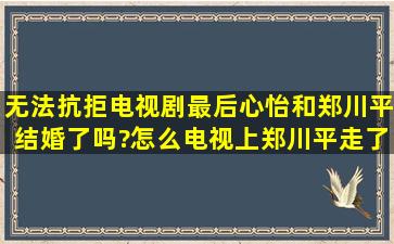 无法抗拒电视剧最后心怡和郑川平结婚了吗?怎么电视上郑川平走了呢?...