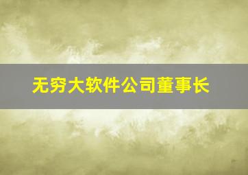 无穷大软件公司董事长