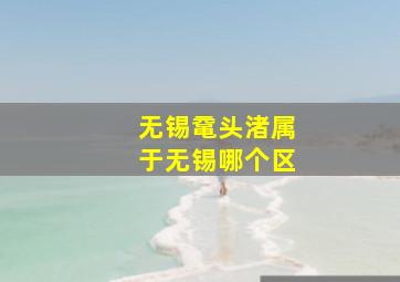 无锡鼋头渚属于无锡哪个区