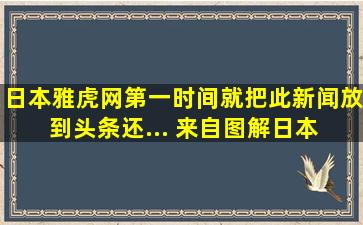 日本雅虎网第一时间就把此新闻放到头条,还... 来自图解日本 