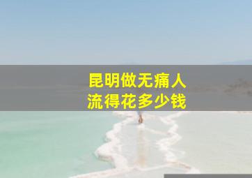 昆明做无痛人流得花多少钱