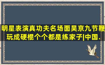 明星表演真功夫名场面,吴京九节鞭玩成硬棍,个个都是练家子|中国...