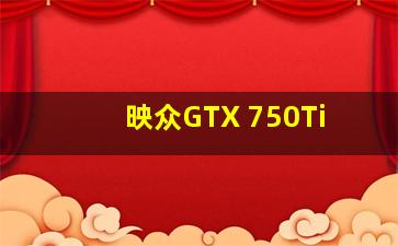 映众GTX 750Ti