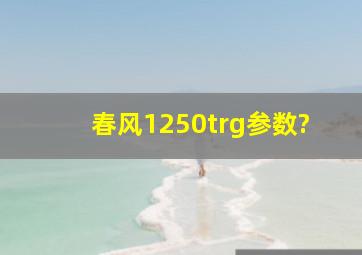 春风1250trg参数?