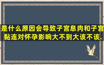 是什么原因会导致子宫息肉和子宫黏连对怀孕影响大不到大该不该...