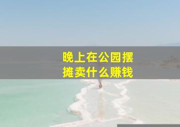 晚上在公园摆摊卖什么赚钱