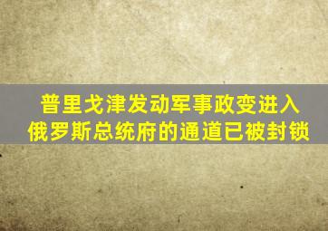 普里戈津发动军事政变,进入俄罗斯总统府的通道已被封锁