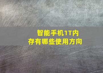 智能手机1T内存有哪些使用方向