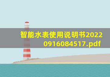 智能水表使用说明书20220916084517.pdf