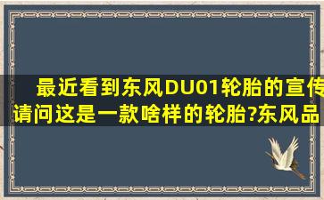 最近看到东风DU01轮胎的宣传,请问这是一款啥样的轮胎?东风品牌如何?