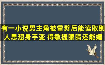 有一小说男主角被雷劈后能读取别人思想,身手变 得敏捷,眼睛还能媚惑...