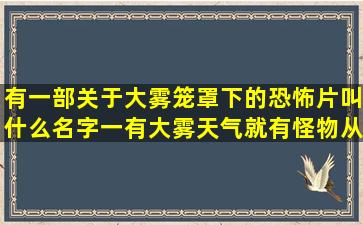 有一部关于大雾笼罩下的恐怖片叫什么名字,一有大雾天气就有怪物从...