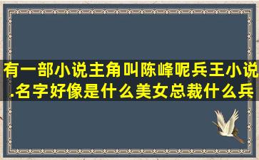 有一部小说主角叫陈峰呢兵王小说.名字好像是什么美女总裁什么兵王