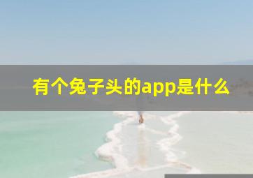 有个兔子头的app是什么