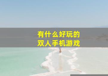 有什么好玩的双人手机游戏