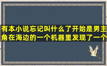 有本小说忘记叫什么了,开始是男主角在海边的一个机器里发现了一个...