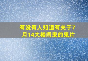 有没有人知道有关于7月14大楼闹鬼的鬼片