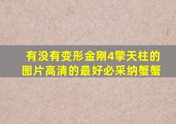 有没有变形金刚4擎天柱的图片高清的最好必采纳蟹蟹