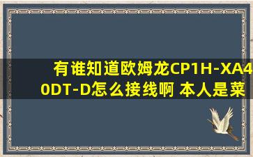 有谁知道欧姆龙CP1H-XA40DT-D怎么接线啊 本人是菜鸟啊 最好详细...