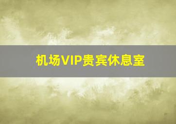 机场VIP贵宾休息室