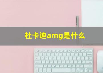 杜卡迪amg是什么