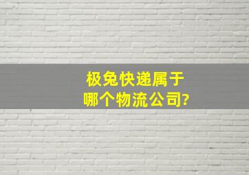 极兔快递属于哪个物流公司?