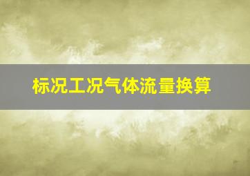 标况工况气体流量换算