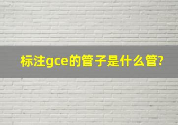 标注g,c,e的管子是什么管?