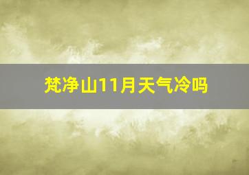 梵净山11月天气冷吗