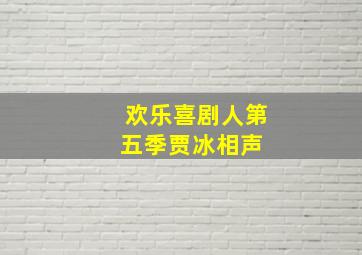 欢乐喜剧人第五季贾冰相声 